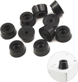 FSW-Products - 4 Stuks Rubberen Voetjes - Onderzetters en Stootdopjes - Rubber Deurstopper - Meubelonderzetter - Trillingsdempers - Antislip Bescherming - 15 x 12 x 8 mm — thumbnail 1