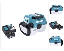 Makita DVC 750 LRM1 accustofzuiger LXT 18 V 67 mbar 7,5 l borstelloos + 1x accu 4,0 Ah + oplader