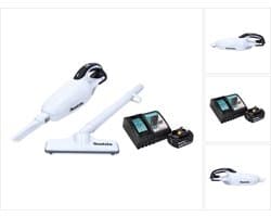 Makita DCL 181 FRF1W Snoerloze stofzuiger 18 V Wit + 1x oplaadbare accu 3.0 Ah + lader