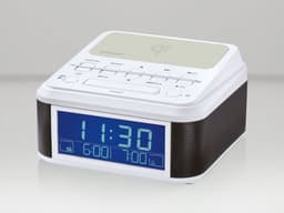 SILVERCREST Bluetooth-wekkerradio wit - qi charger - Dubbel alarm – radio of DAB+ beltoon | Externe FM-antenne — thumbnail 4
