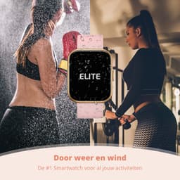 Nexvex® Elite Smartwatch voor Dames - Sporthorloge met Hartslagmeter - Bloeddrukmeter - Stappenteller - Sport Horloge met Belfunctie - Smart Watch Saturatiemeter - Zaklamp - Yoga - Bluetooth Activity Tracker - Android/iOS - 2.0 Inch - Rosé — thumbnail 5