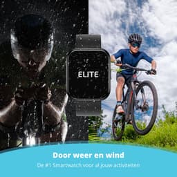 Nexvex® Elite Smartwatch voor Dames en Heren - Sporthorloge met Hartslagmeter - Bloeddrukmeter - Stappenteller - Sport Horloge met Belfunctie - Smart Watch Saturatiemeter - Zaklamp - Bluetooth Activity Tracker - Android/iOS - 2.0 Inch - Zwart — thumbnail 5