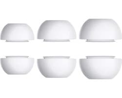 Ibley ComfortFit Siliconen oortips voor Apple AirPods Pro (1e generatie) wit - Siliconen Earplug - S/M/L formaat - 3 paar - 3 maten