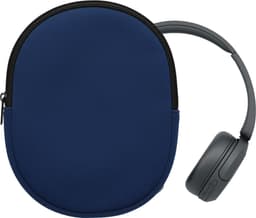 kwmobile hoes geschikt voor Sony WH-CH520 / WH-CH510 / MDR-ZX110 - 22,5 x 17 cm - Beschermhoes voor headset in donkerblauw - Van neopreen — thumbnail 2