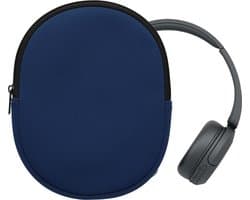 kwmobile hoes geschikt voor Sony WH-CH520 / WH-CH510 / MDR-ZX110 - 22,5 x 17 cm - Beschermhoes voor headset in donkerblauw - Van neopreen — thumbnail 1