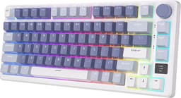 Royal Kludge RKM75 - RGB Mechanisch Gaming Toetsenbord - Met Display - Foam Touch - Ocean Blue - Bluetooth - Hot Swappable Switch - Silver Switches - Inclusief Stofkap — thumbnail 1