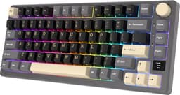 Royal Kludge RKM75 - Mechanisch Gaming Toetsenbord - Gaming Keyboard - Draadloos - Met Display - RGB - Silver Switches — thumbnail 1