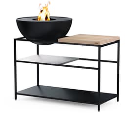 Höfats - Fire Kitchen Buitenkeuken met Bowl 70 Vuurschaal - Staal - Zwart - — thumbnail 5