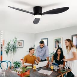 Plafondventilator Slaapkamer - Plafonniere Met Ventilator - Plafondventilator Met Verlichting - Plafondventilator Afstandsbediening — thumbnail 5