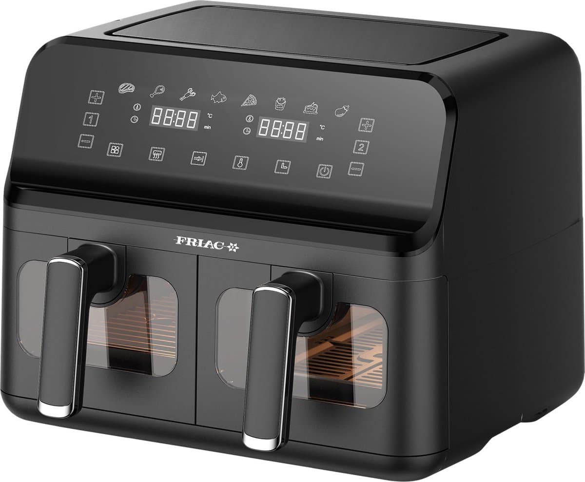 Friac AIF 8017 GS Dubbele Airfryer 4+4 L 2700W — afbeelding 1