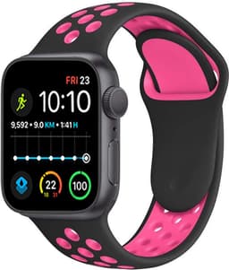 Royal Supplies RF-93 - Smartwatch - Smartwatch Dames - Smartwatch Heren- Screenprotector-2026- Roos/zwart — thumbnail 1