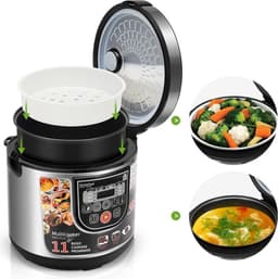 Multicooker Airfryer - Slowcooker met Timer - Pressure Cooker Electrisch - 5L - 860W — thumbnail 2