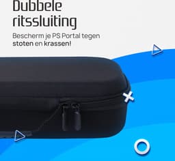 K&G Luxe Case Geschikt voor Playstation Portal / PS5 - Hard Case - Beschermhoes - Zwart — thumbnail 5