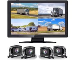 ZenXstore Voertuig gemonteerde alles-in-één machine met intelligente panoramische bewakingscamera en scherm ultime geschikt voor kampeerwagens, trucks, klepwagens en nog meer grote wagens