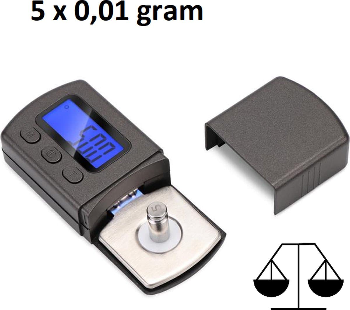 Naalddrukweegschaal | Naalddrukweger | Naalddrukmeter + Etui & Batterijen | High End Naalddruk Weegschaal | Naalddruk Weger voor Draaitafel — afbeelding 1