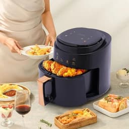 Cheffinger Cf-Afry8: Digitale Led-Luchtfriteuse Van 1400W - 8L Zwart Airfryer — thumbnail 3
