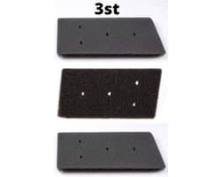 filter schuim - 3 STUKS - schuimfilter droger foam filter wasdroger warmtewisselaar - Alternatief geschikt voor Whirlpool Bauknecht Ignis ( met 4 gaatjes) - 481010345281 — afbeelding 1