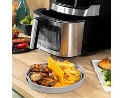 Airfryer Accessoires - Airfryer Siliconen Bakje - Airfryer - Tussenschot - Vouwbaar en Aanpasbaar - Airfryer Accesoires