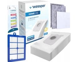 12 zakken, een set 3 filters + 1x HEPA filter en geurtjes voor de stofzuiger: AEG, Electrolux, Philips, Volta, Zanussi. Een vervanging die net zo goed is als het origineel. — afbeelding 1