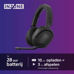 Sony INZONE H5 – Draadloze Gaming Headset - Zwart - PS5/PS4 — thumbnail 10