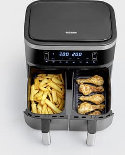 Severin FR 2453 Heteluchtfriteuse XXL - 2x 3.8 Liter - tot 1.3 kg friet — thumbnail 6