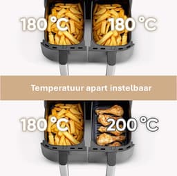 Severin FR 2453 Heteluchtfriteuse XXL - 2x 3.8 Liter - tot 1.3 kg friet — thumbnail 3