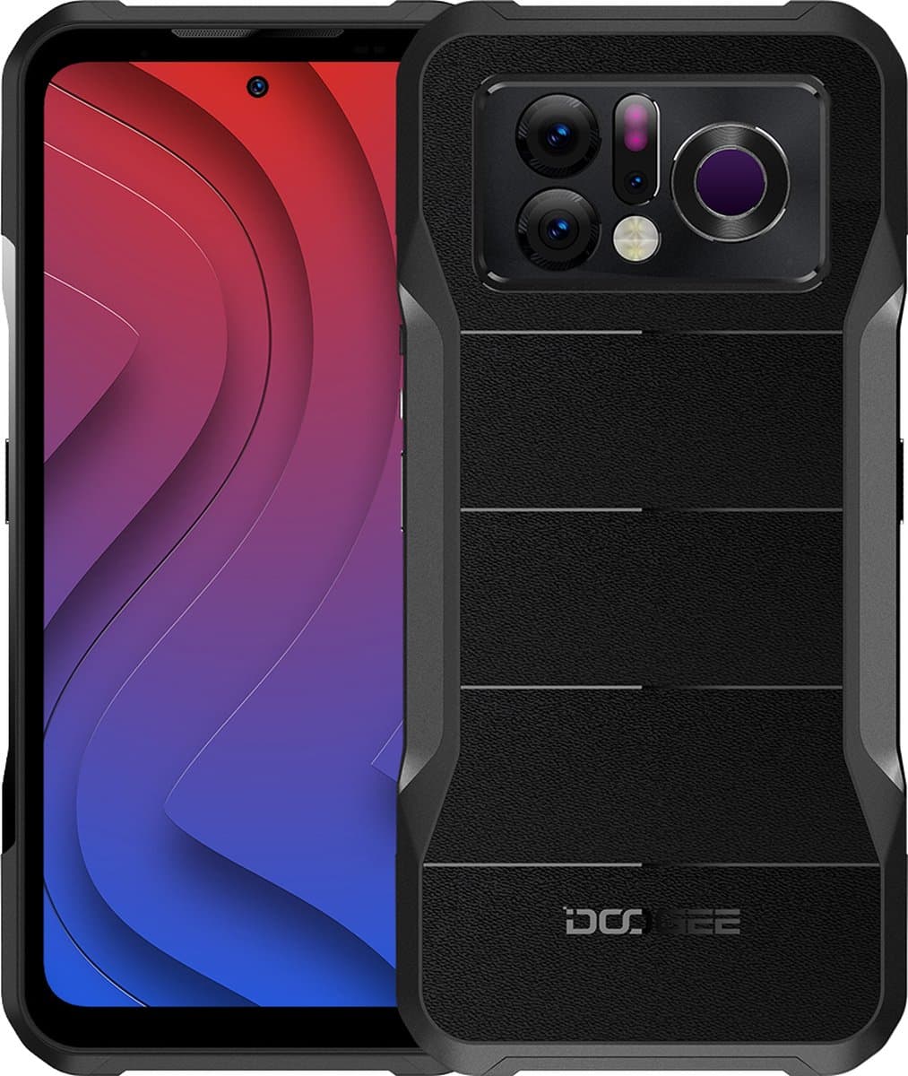 Doogee V20PRO NL – 6.43inch – Robuuste Smartphone – 12GB+8GB RAM – 256GB ROM – 6000mAh – Android 12.0 – Zwart — afbeelding 1