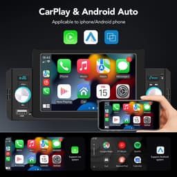 5 Inch Autoradio 1 Din Carplay Android - Apple Carplay- Bluetooth - USB - Camera Auto Multimedia Voor Volkswagen Nissan Toyo -Bluetooth Mirrorlink - FM Ontvanger — thumbnail 2
