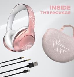 PowerLocus P3 - Bluetooth Koptelefoon – Draadloos – Over-ear – incl. Premium Case – 50 uur batterijduur – Microfoon - Rose Gold — thumbnail 6