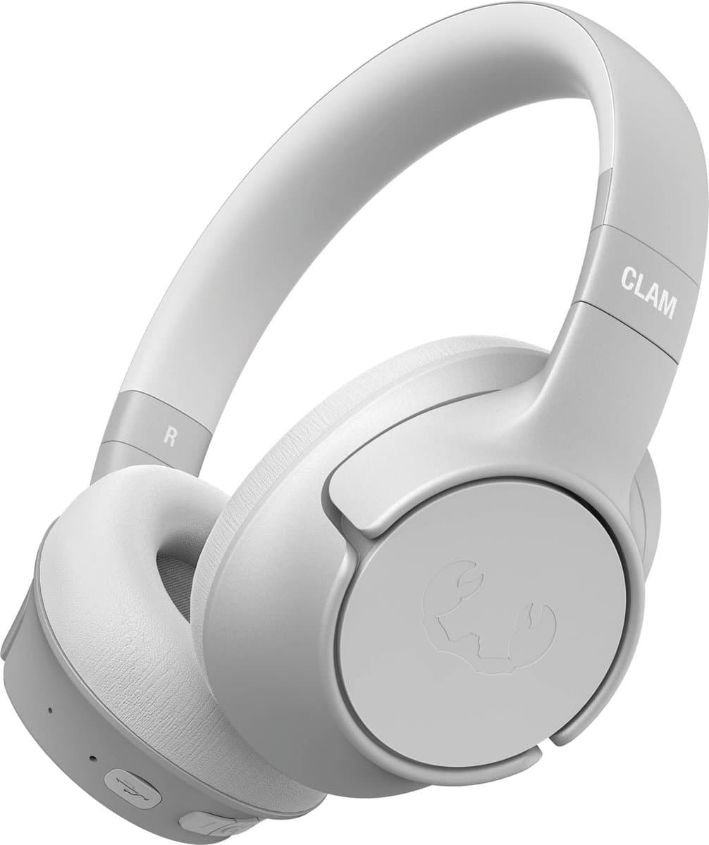 Fresh ‘n Rebel Clam Fuse – Draadloze Bluetooth Koptelefoon met Active Noise Cancelling - 45 uur Speelduur - Ice Grey — afbeelding 1