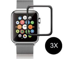 WAEYZ - 3 Stuks Screenprotector geschikt voor Apple Watch SE/4/5/6 40 mm Full Cover Film Screen protector - Volledige Scherm Bescherming Beschermglas