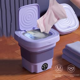 Mini Wasmachine - Compact - Energiezuinig - Opvouwbaar - 8L - Ideaal voor Studenten & camping — thumbnail 3