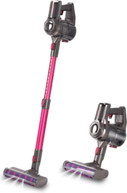 Swiss Pro+ snoerloze steelstofzuiger V12 - Dyson look steelstofzuiger- steelstofzuigers steelstofzuiger draadloos met kruimelzuiger turbo stand led verlichting in mondstuk sterke zuigkracht draadloos zonder zak 4 in 1! — thumbnail 1