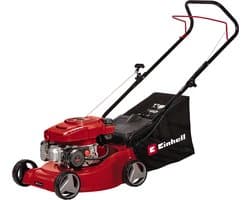 Einhell Benzine Grasmaaier GC-PM 40/2 - 132 cm³ - 2 kW - 4-takt - Maaibreedte: 40 cm - Aanbevolen gazonoppervlakte: tot 800 m² - 45 L opvangbak - Maaihoogte: 25-60 mm