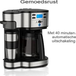 Koffiezetapparaat - Theevoorzieningen - Coffee Apparaat - Zwart/Staal — thumbnail 3