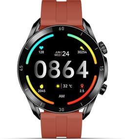 FlinQ Smartwatch Spectrum - AMOLED scherm - Smartwatch dames & heren - Smartwatch android - Smartwatch kinderen - 45mm - Rood — thumbnail 1