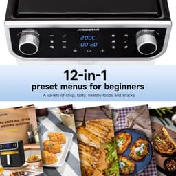 Aigostar 30I0T Joy - Airfryer XXL - Heteluchtfriteuse - 12 Automatische Programma's - 8L - Zwart — thumbnail 2
