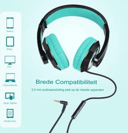Velox Koptelefoon Kinderen Met Draad - Koptelefoon Kinderen Vanaf 2 Jaar — thumbnail 3