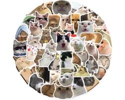 Set van 50 Grappige Stickers voor Waterflessen, Laptops, Telefoons, Gitaren, Skateboards, Computers, Koffers, Fietsen - Leuke en Waterbestendige Vinylstickers voor Jongeren, Kinderen en Volwassenen