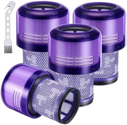 Filters geschikt voor Dyson V11 V15 Torque Drive Animal Complete Extra Detect Submarine - Vervangingsfilter - 4 Pack - 970013-02 - HEPA - H12 - Wasbaar - Herbruikbaar — thumbnail 1