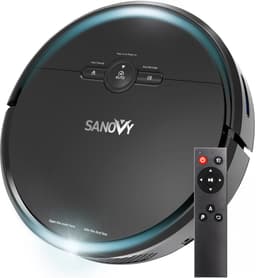 Sanovy 3 in 1 Robotstofzuiger met dweilfunctie - 1800 PA- Automatische laadstation - Dweilrobot – App — thumbnail 1
