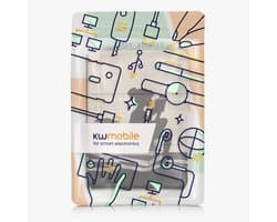 kwmobile E-readerhoesje voor Amazon Kindle Paperwhite (2024)/Colorsoft cover - E-reader Hoes met standaard - Van Kunstleer in zwart / beige