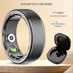 DrPhone RingSense V3 – Smart Ring - Europese ringmaat 62 - 5ATM Waterdicht – Slaapmonitor – Hartslagmeter - SpO2 + Case - Zwart — thumbnail 4