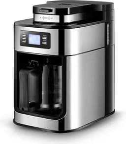 Volautomatische 2-in-1 Koffiemachine Espresso-Koffiemachine - Filterkoffie - Elektrische Koffiemolen - LED-display - Automatische Warmhoudfunctie — thumbnail 1