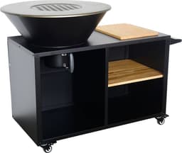 sweeek - Kookvuurschaal ø80cm met grillrooster en opbergruimte, l 138 x d 82 x h 114 cm — thumbnail 1