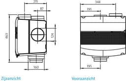 Orcon MVS 15RH CO2B 520m3/h + CO2 sensor met ingebouwde RFT bediening + vochtsensor — thumbnail 3