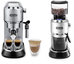 De'Longhi - Barista Pack - Dedica Style EC685.M en Koffiemolen KG521 - Inclusief melkkan, tamper en uitklopbak — thumbnail 1