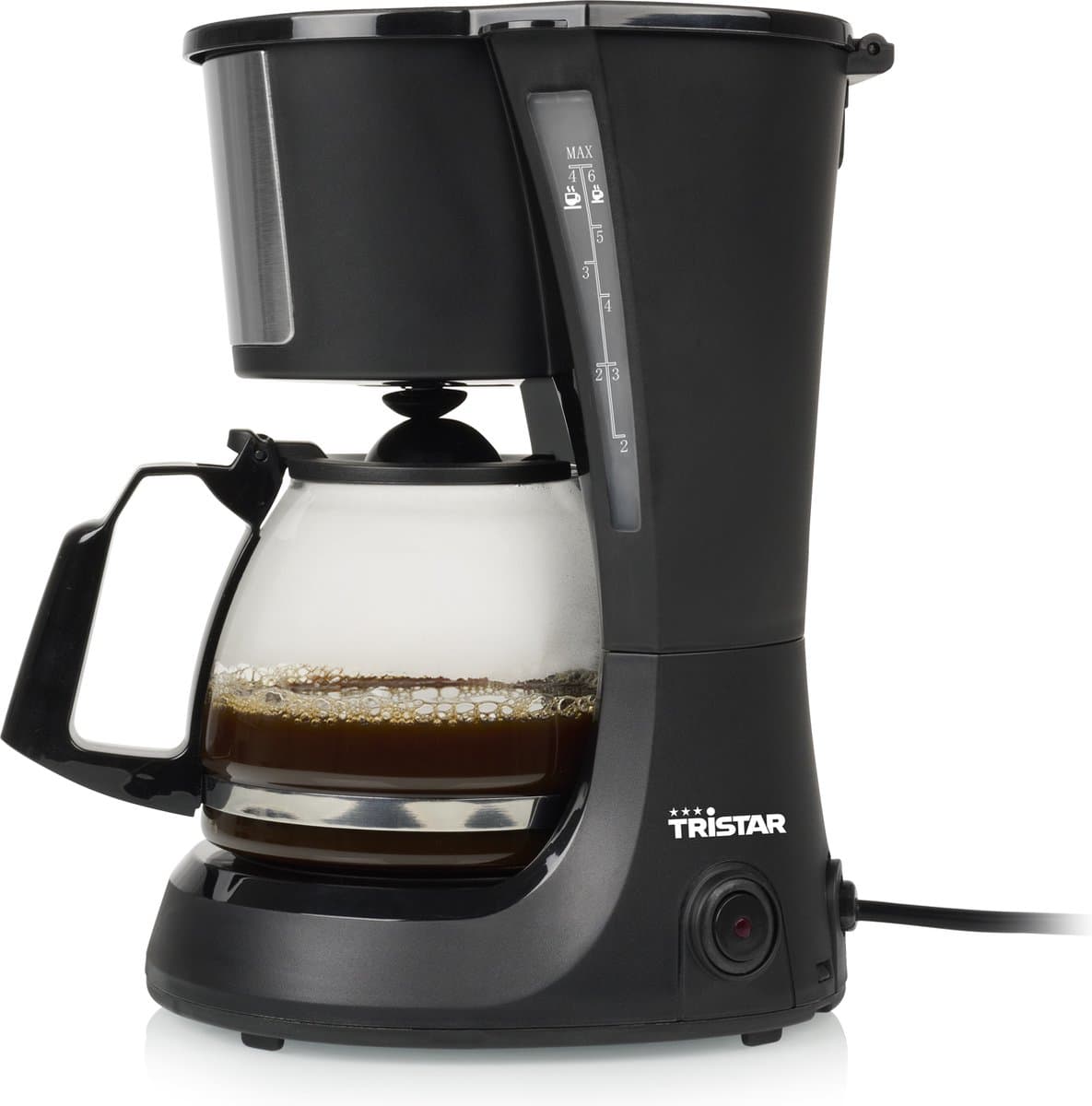 Tristar Koffiezetapparaat filterkoffie 600W - CM-1281 - 0,75L, 6 koppen - Camping geschikt - Zwart — afbeelding 1