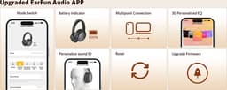 Earfun Tune Pro Draadloze Koptelefoon Zwart — thumbnail 4