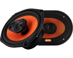 GAS MAD X1-694 Coaxial Speaker 6x9" Hoedenplank speakers 3-weg / Auto luidsprekers / Ovaal / 2 x 100W RMS